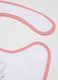 Two-pack baby girl bibs in multicolored cotton blend_1