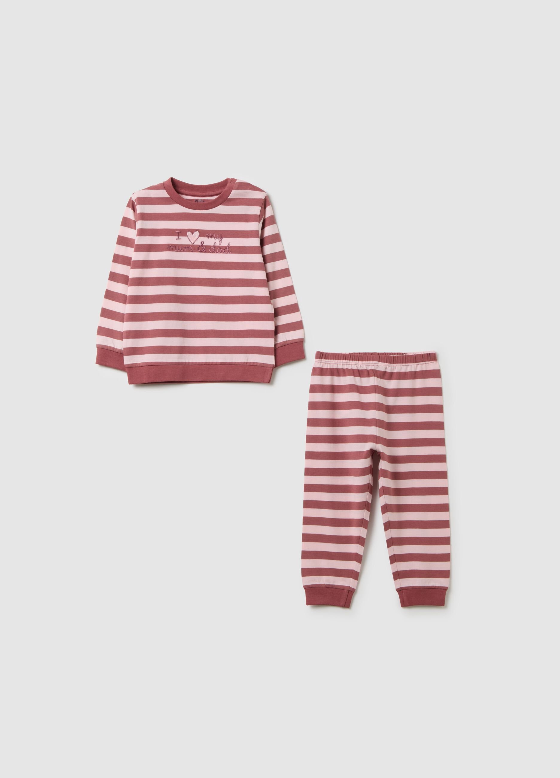 Pigiama da neonato in puro cotone multicolor regular fit