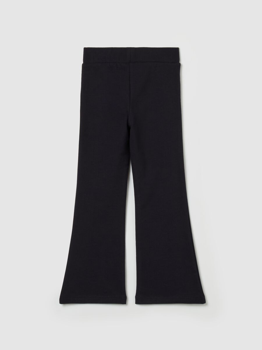 Flare-fit joggers with Wicked print with diamantés_1