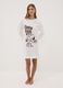 Cream white pure cotton nightshirt with Peanuts print_0