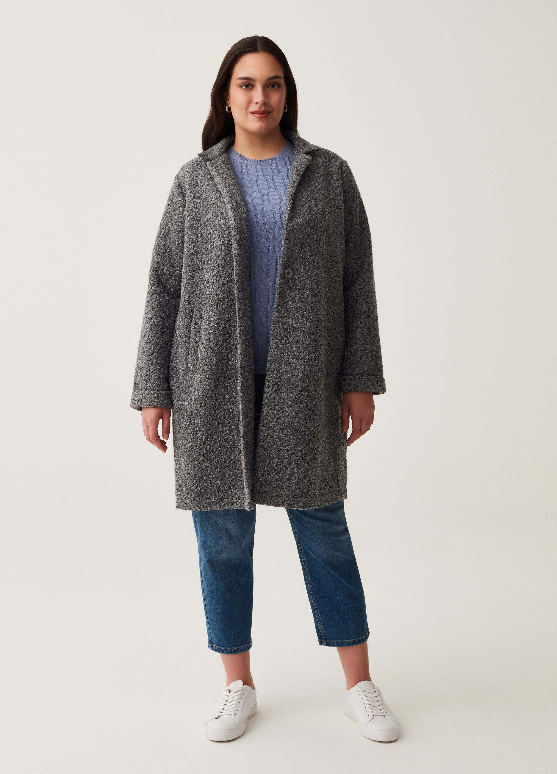Cappotto boucle Curvy_0