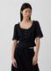 Pure cotton blouse with lace_0