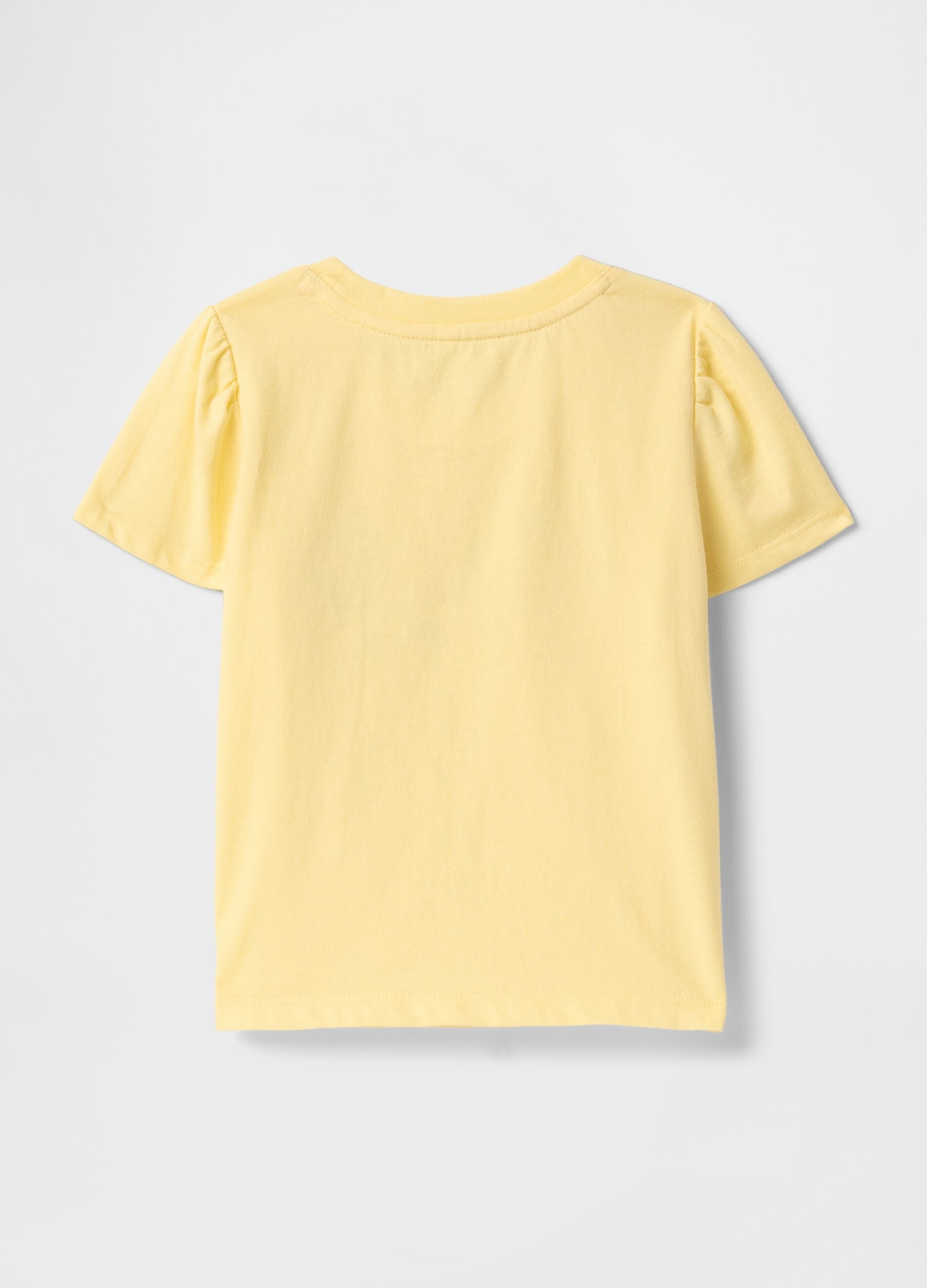 Yellow Cotton Short Sleeve T-shirt GAP Kids