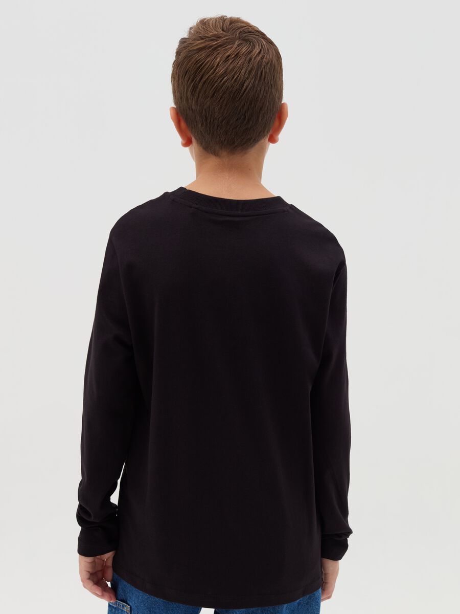 T-shirt a maniche lunghe con stampa_1