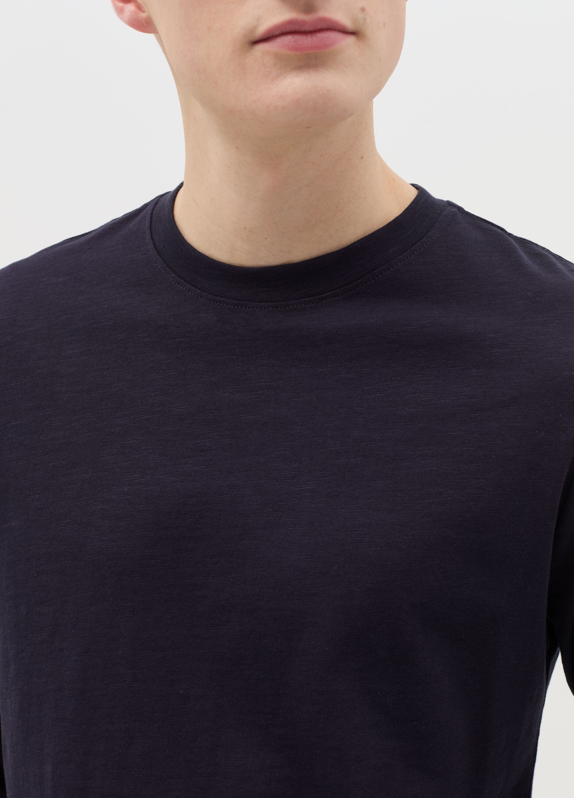 T-shirt a maniche lunghe in cotone 