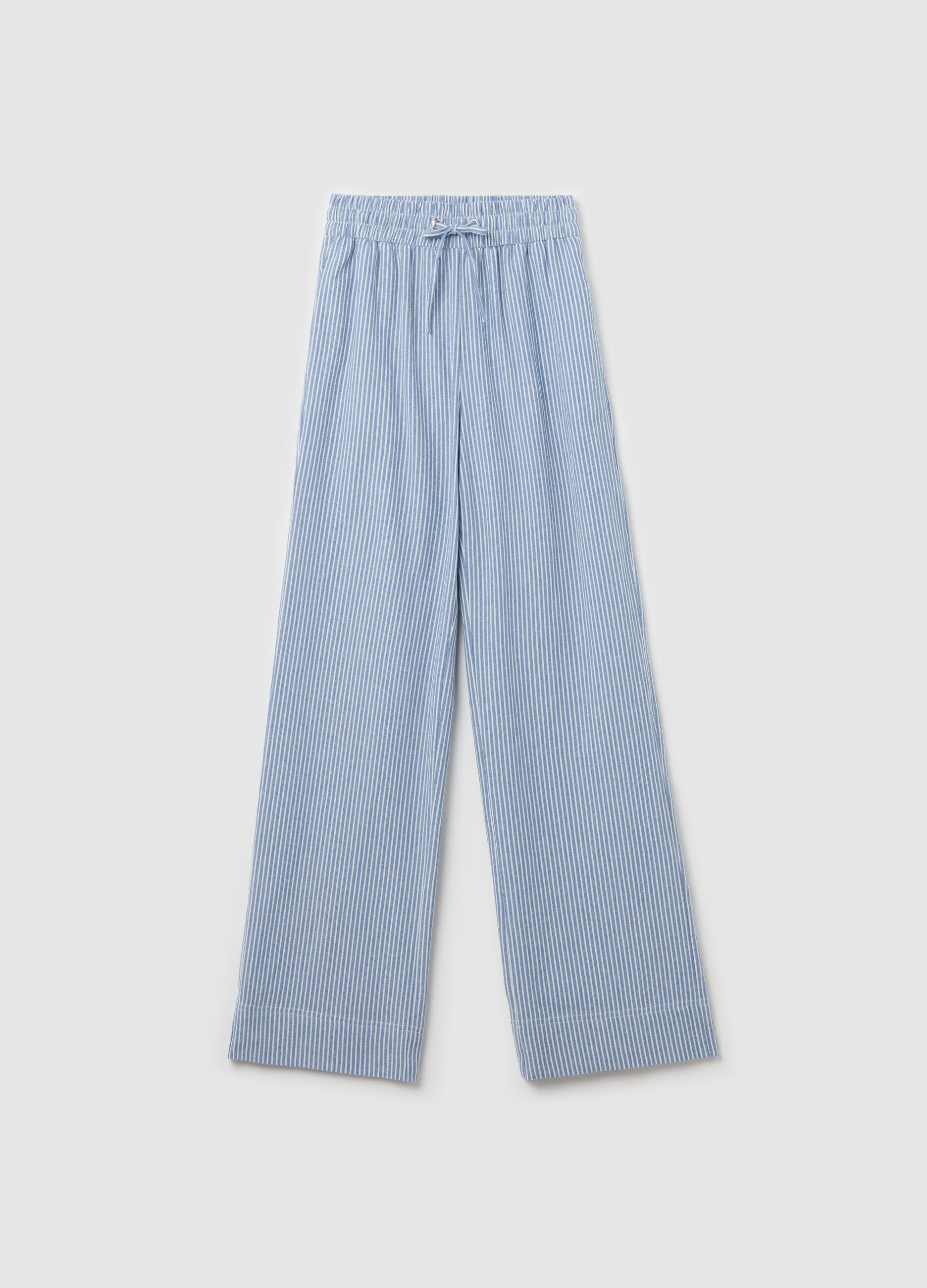 Fluid jogger trousers in cotton