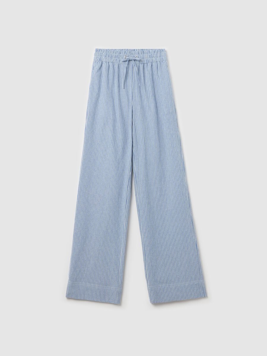 Fluid jogger trousers in cotton_4