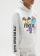 White cotton blend children's hoodie with Pokémon print_2