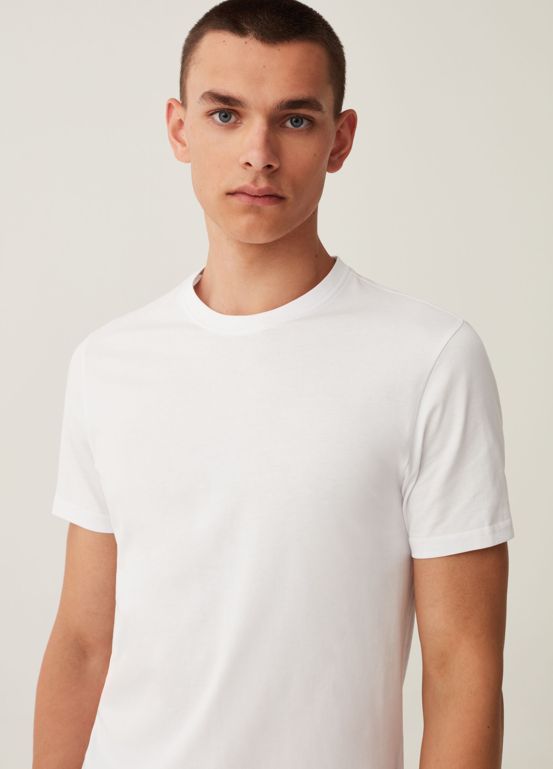 Bipack t shirt intima termica in cotone Bianco ottico da Uomo OVS