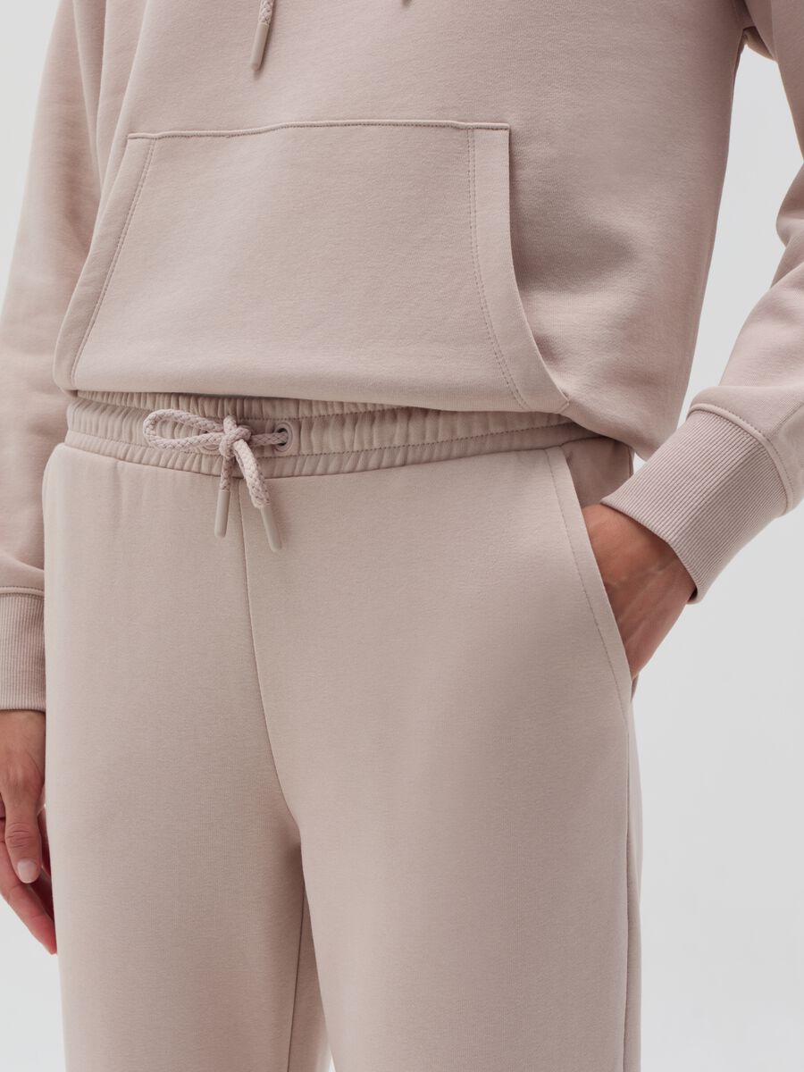 Essential joggers in fleece with drawstring_3