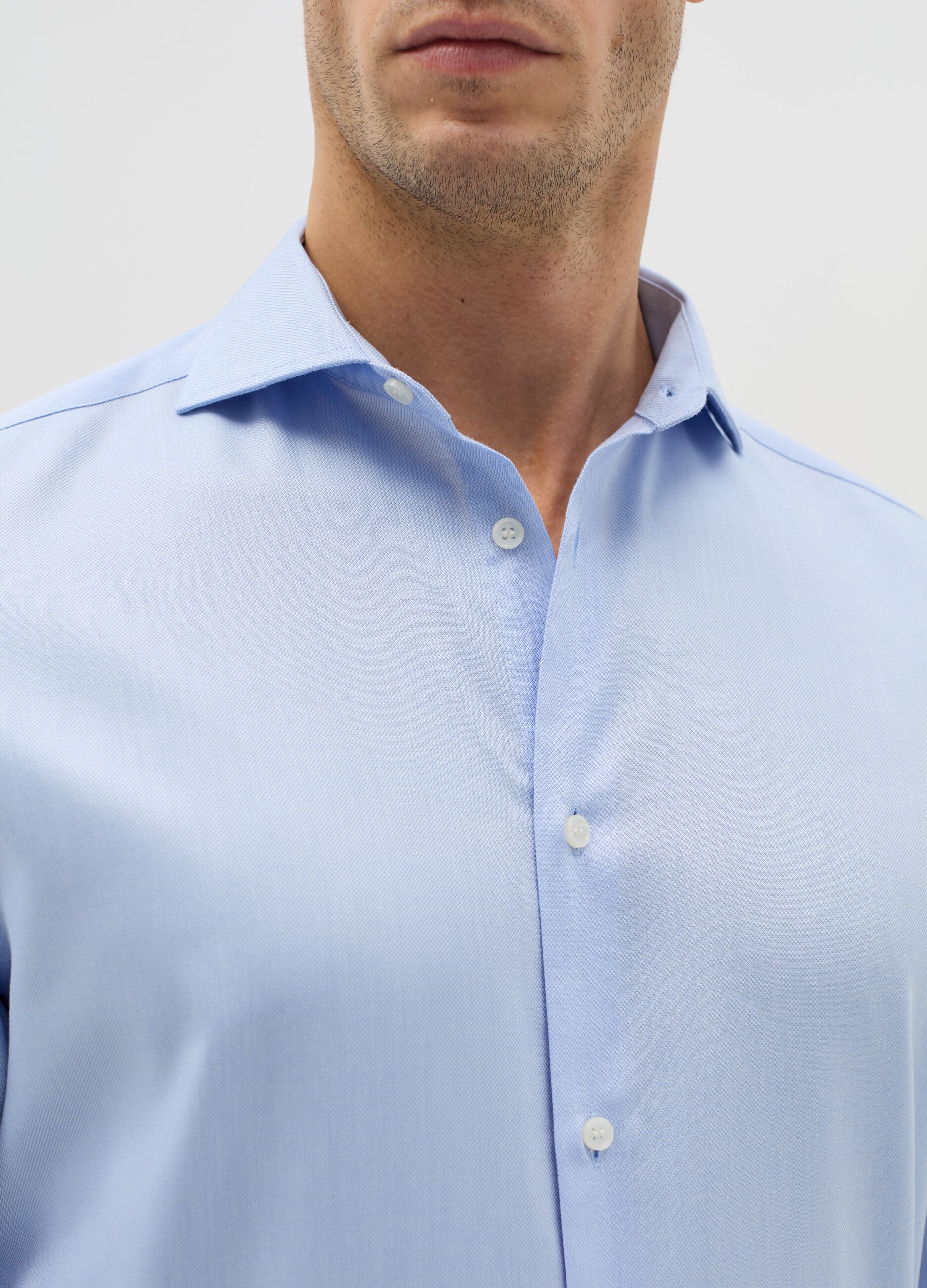Camicia regular fit in cotone oxford easy iron