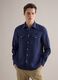 Regular Fit Long-Sleeve Pure Linen Blue Shirt_2