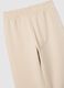Girls' regular fit beige pure cotton trousers_2