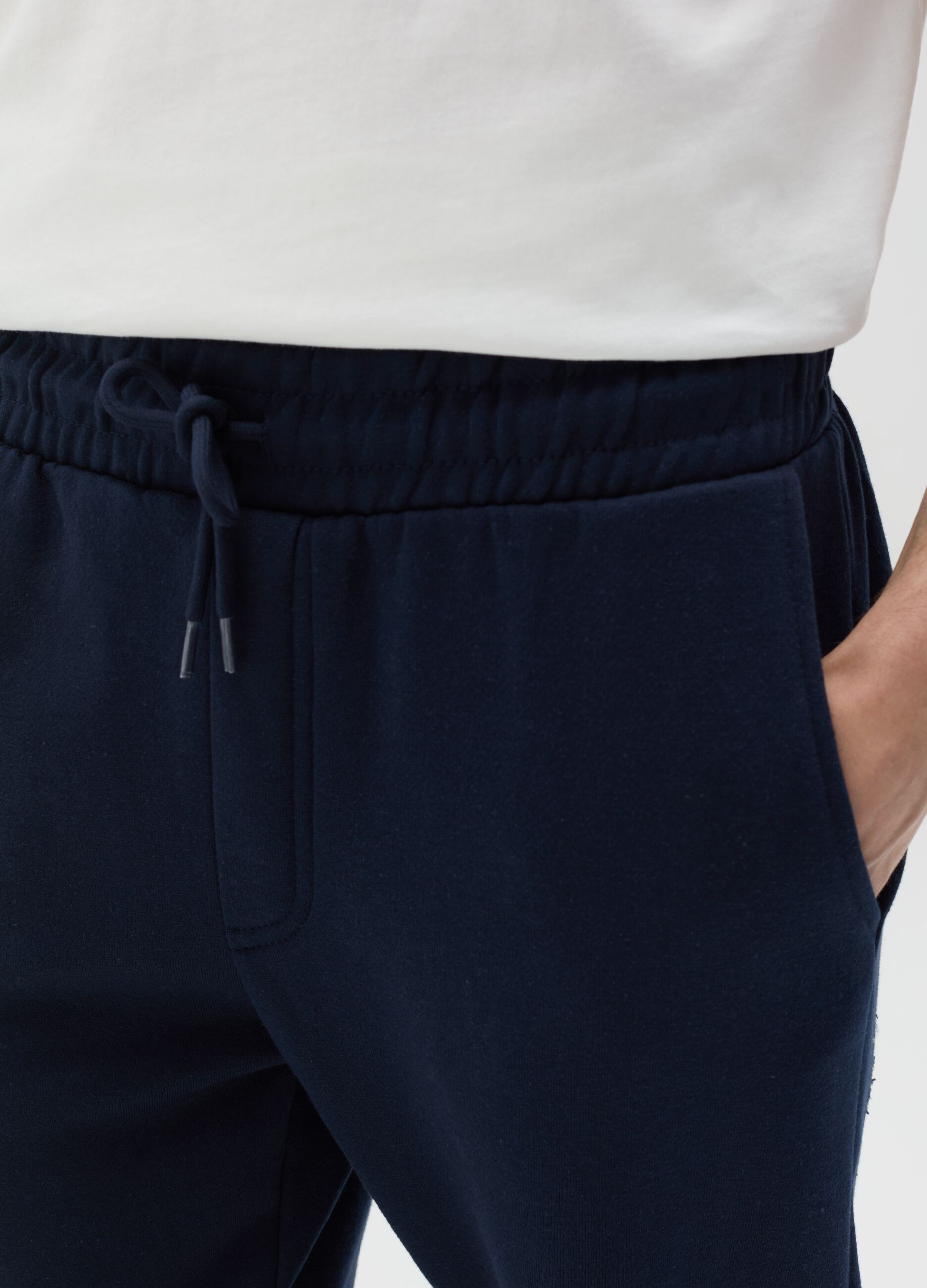 Essential fleece joggers with drawstring