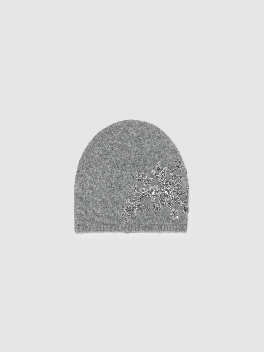 Grey cap with sequins_0