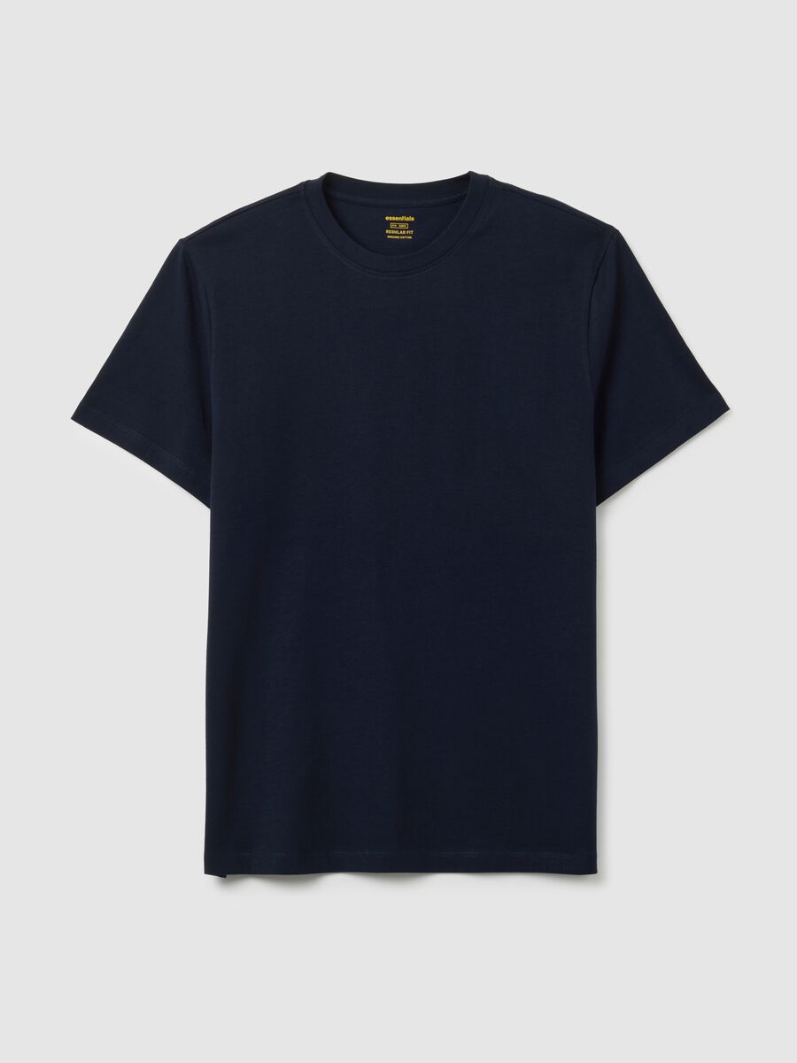 T-shirt in puro cotone nero regular fit_0