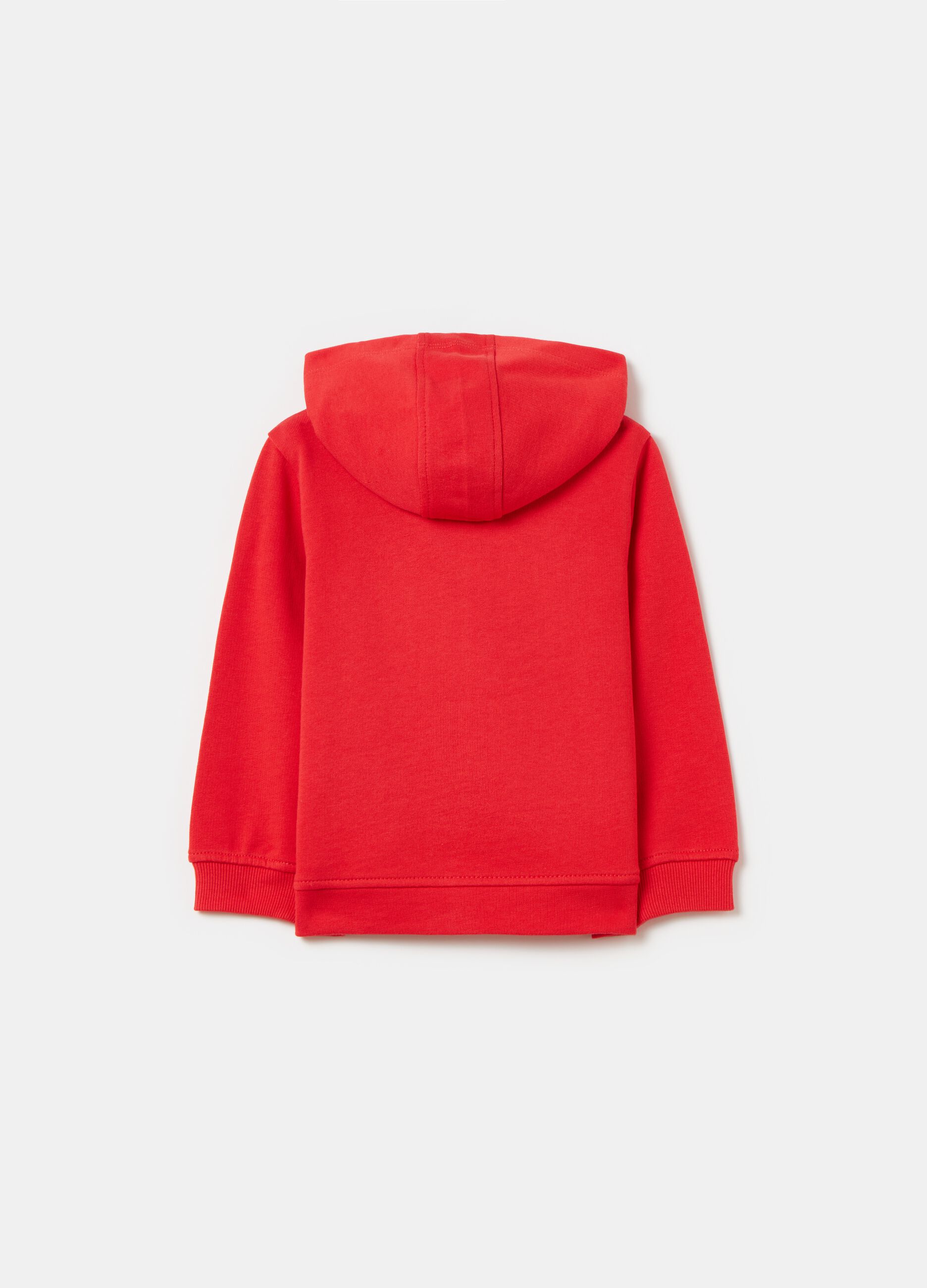 French terry full-zip hoodie