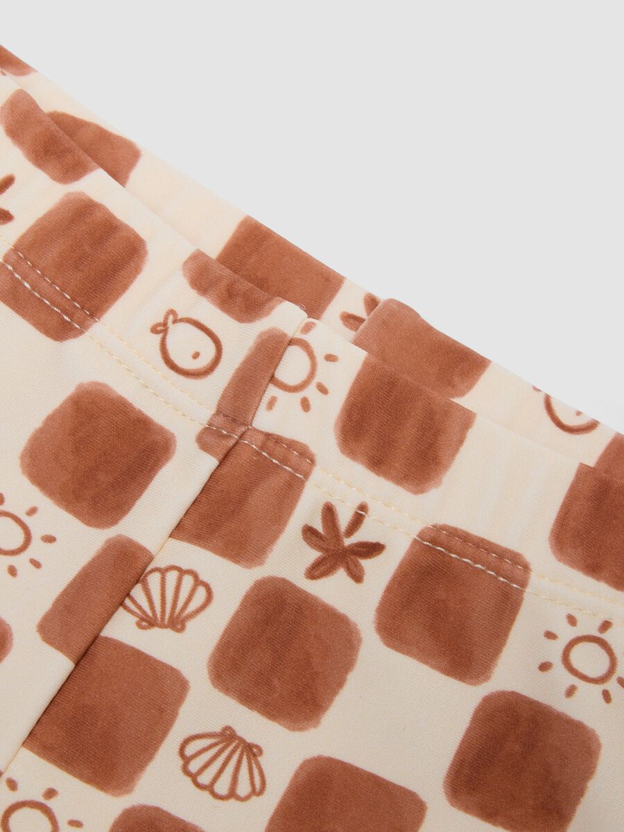 Brown stretch swim boxer shorts_2