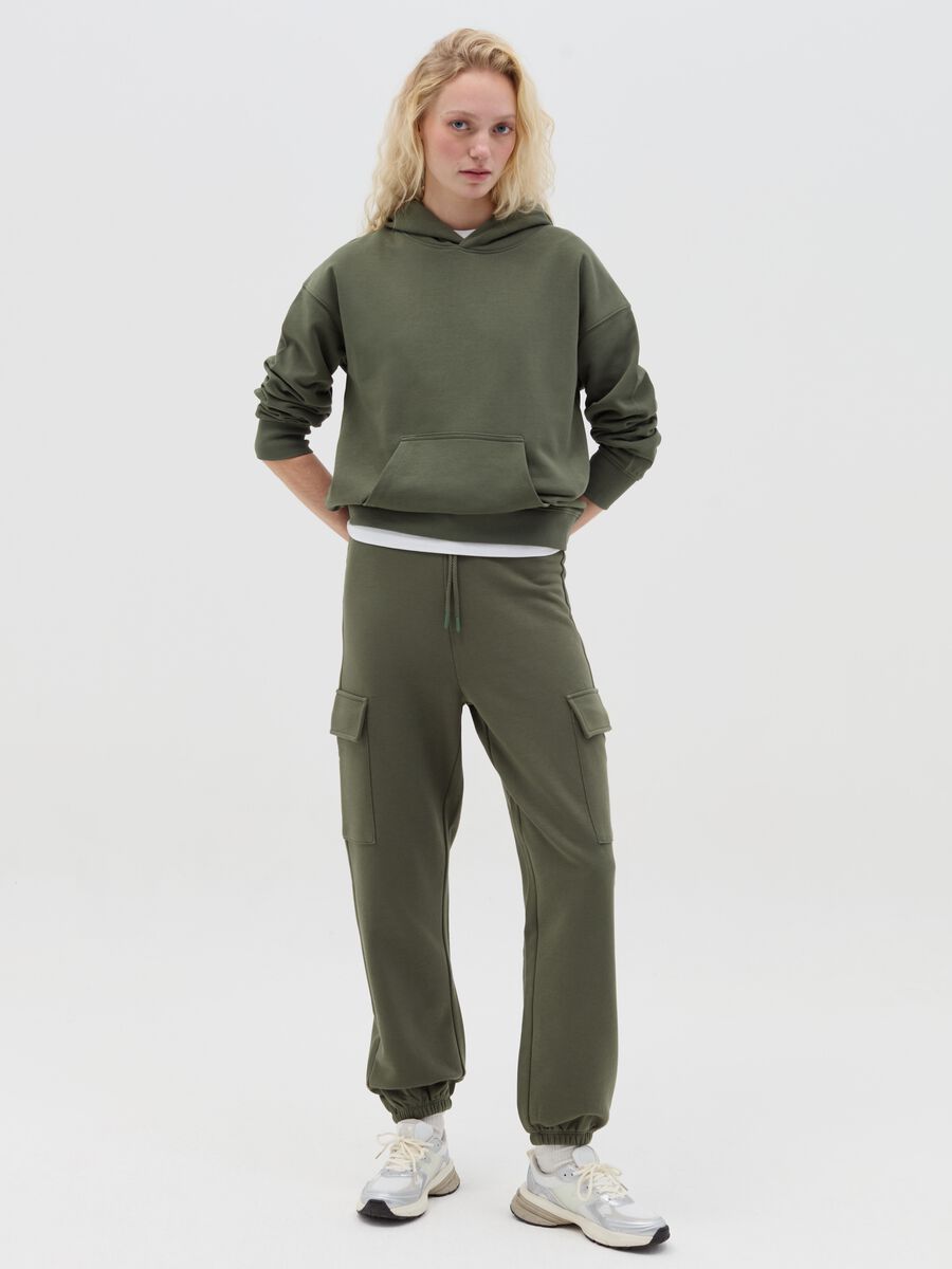 French terry sweatshirt with hood_1