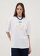 White pure cotton regular fit t-shirt with Italy details_2