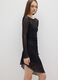 Slim Fit Semi-Transparent Stretch Lace Black Dress_2