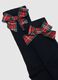 Two-pack of girls' long multicoloured socks with bows_2