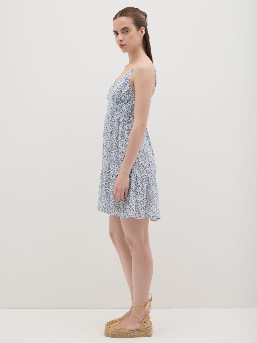 Women's Dress in Pure Multicolour Viscose Regular Fit_1