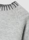 Grey wool-blend jumper with contrast trims, regular fit_1