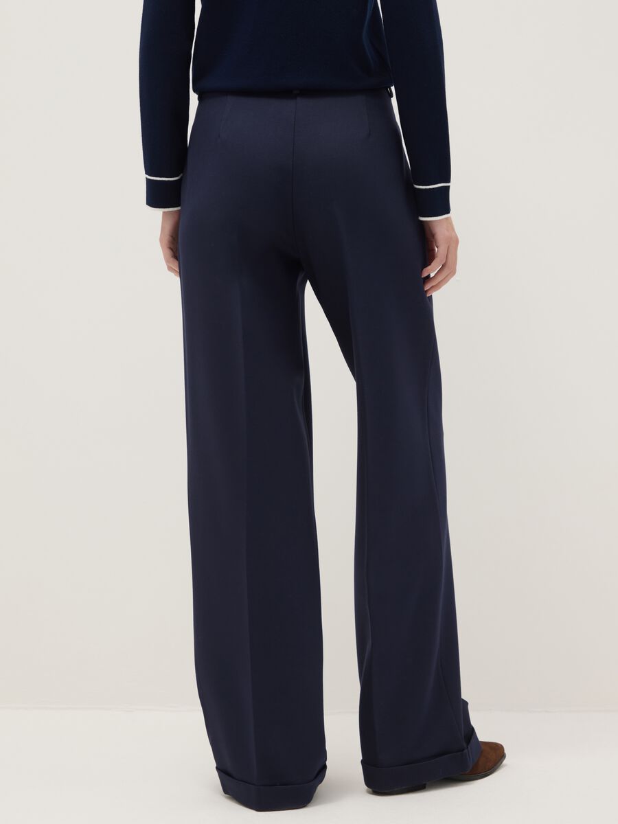 Blue Slim Fit Chino Trousers_2