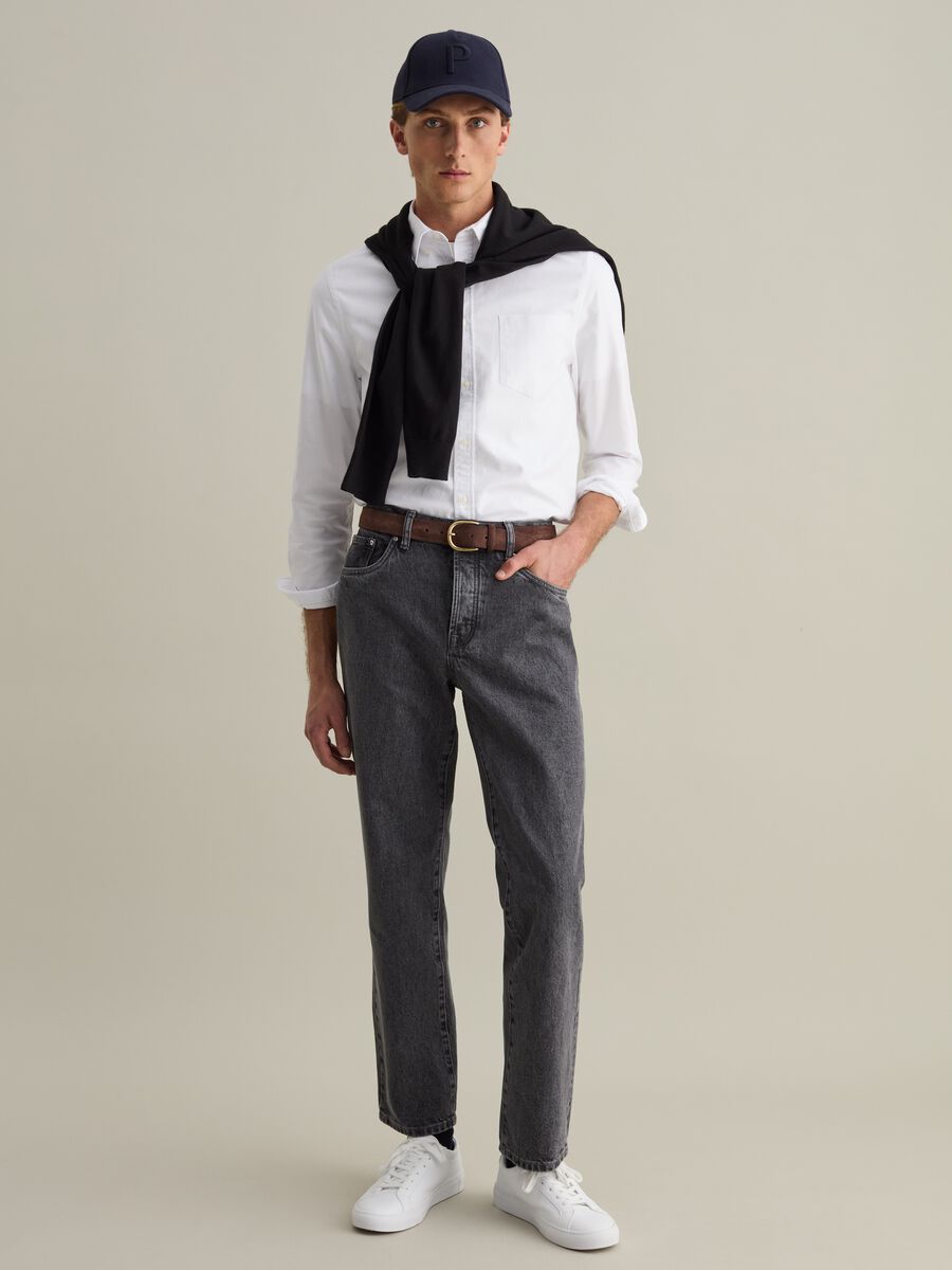 Five-pocket,straight-fit jeans_1