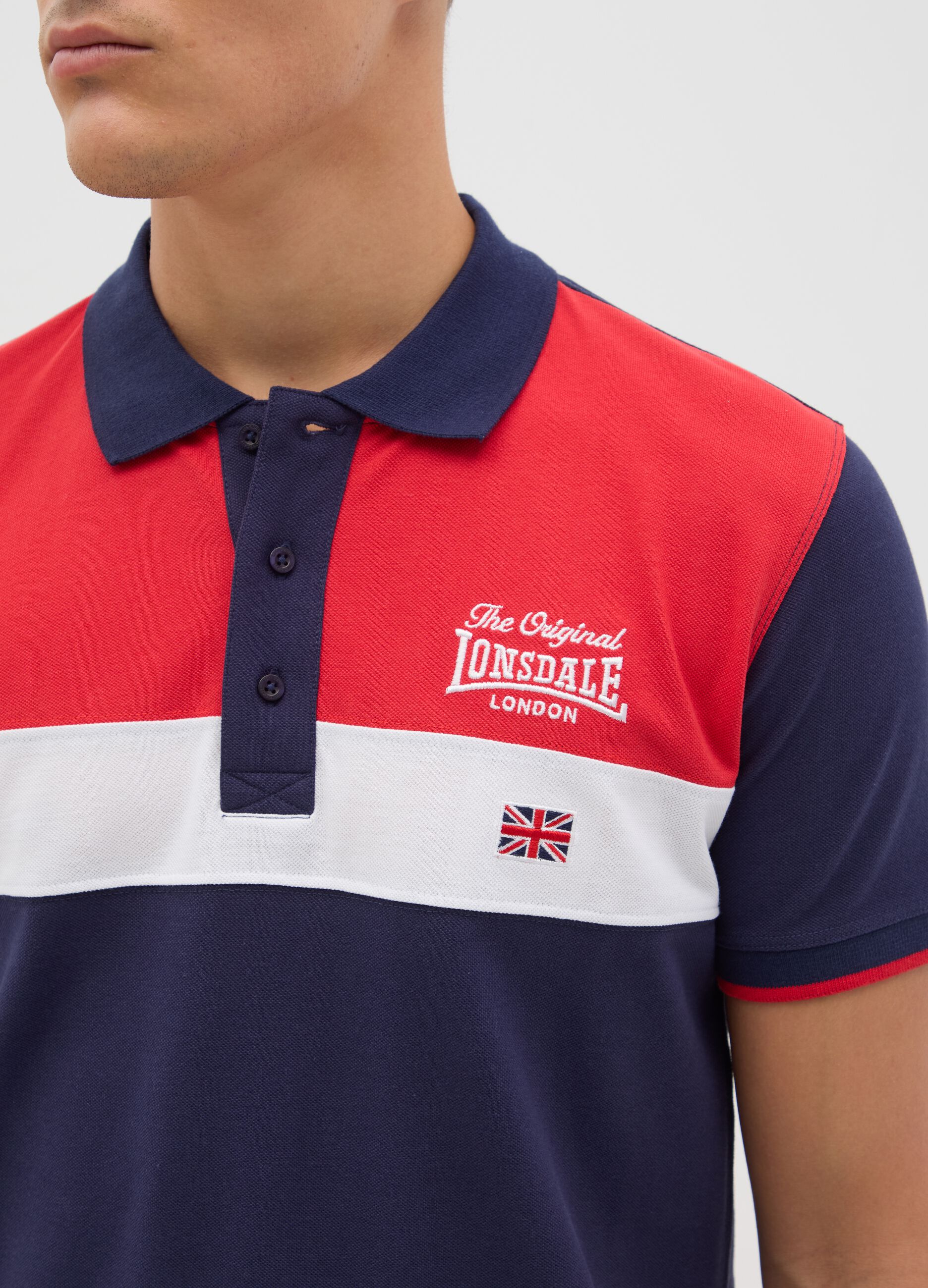 Men's pure cotton multicolour polo