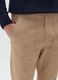 Beige baggy stretchy cotton blend trousers_4