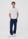 White pure cotton jersey T-shirt with print, regular fit_1