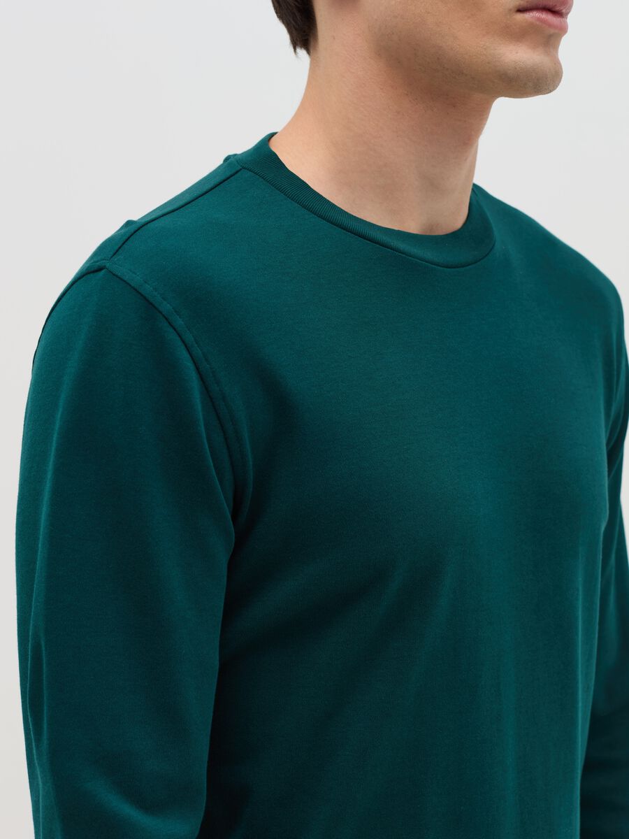 Long-sleeved T-shirt in interlock cotton_2