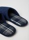 Blue Fabric Slippers_2
