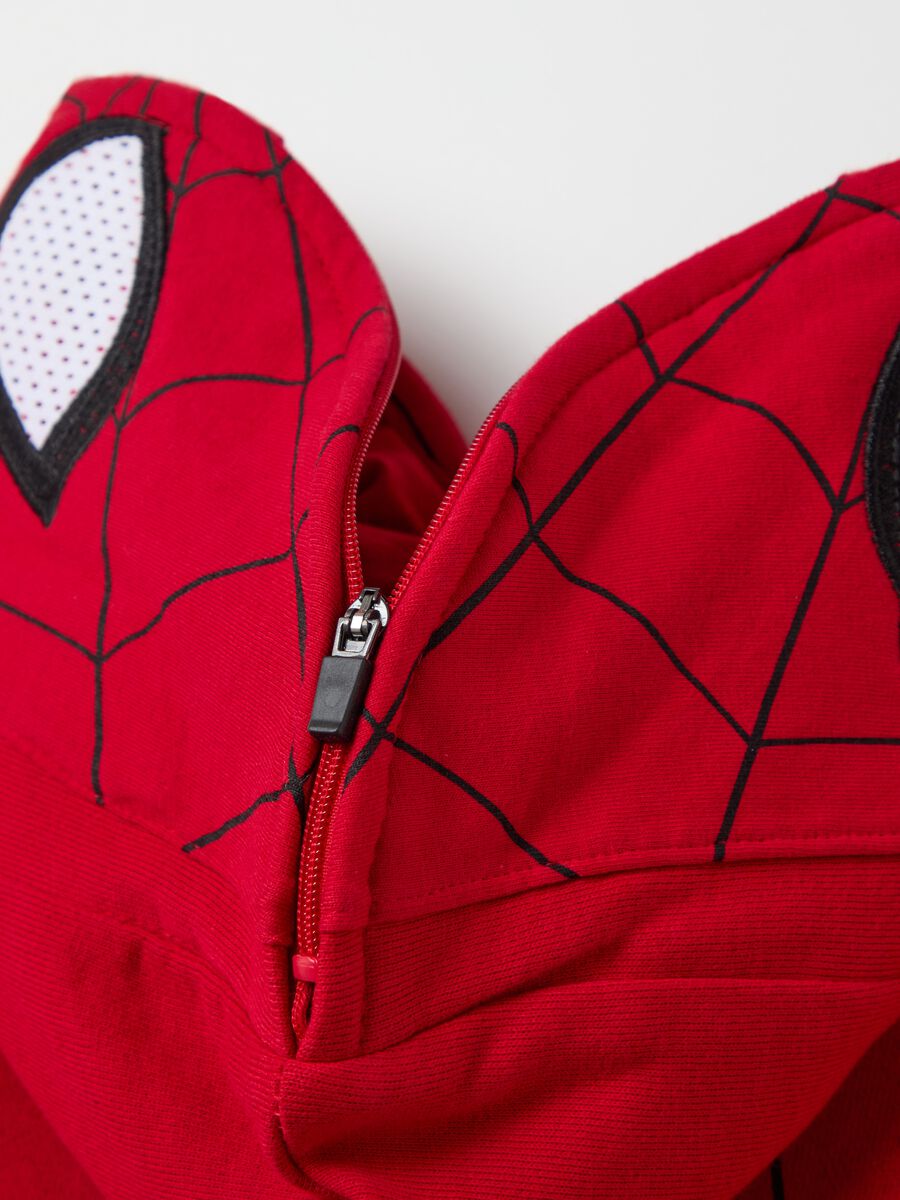 Full-zip sweatshirt in fleece with Spider-Man print_3