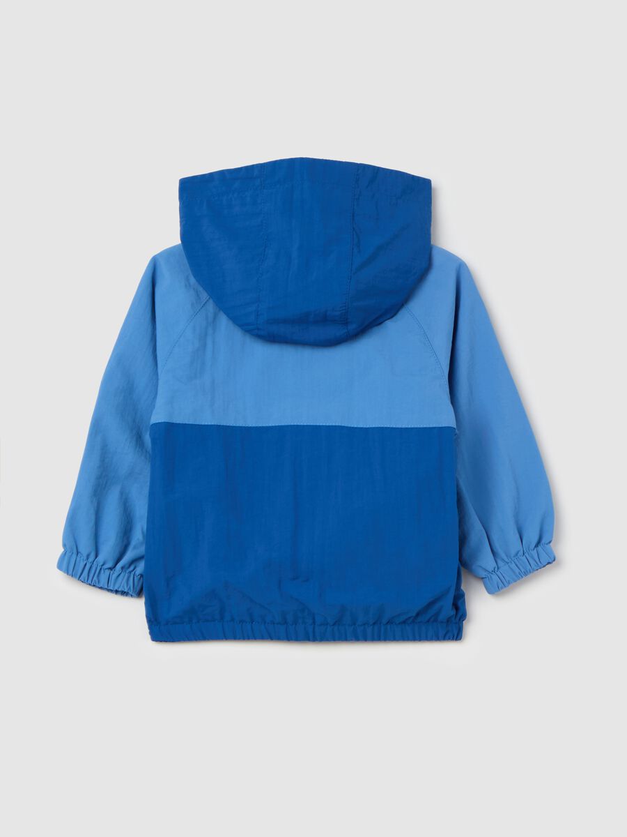 Full-zip two-tone jacket with hood_1