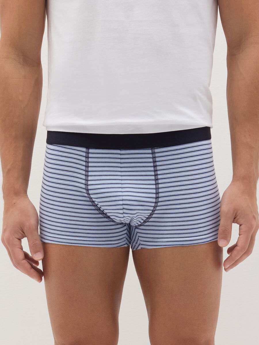 Set cinque boxer in cotone a righe _1