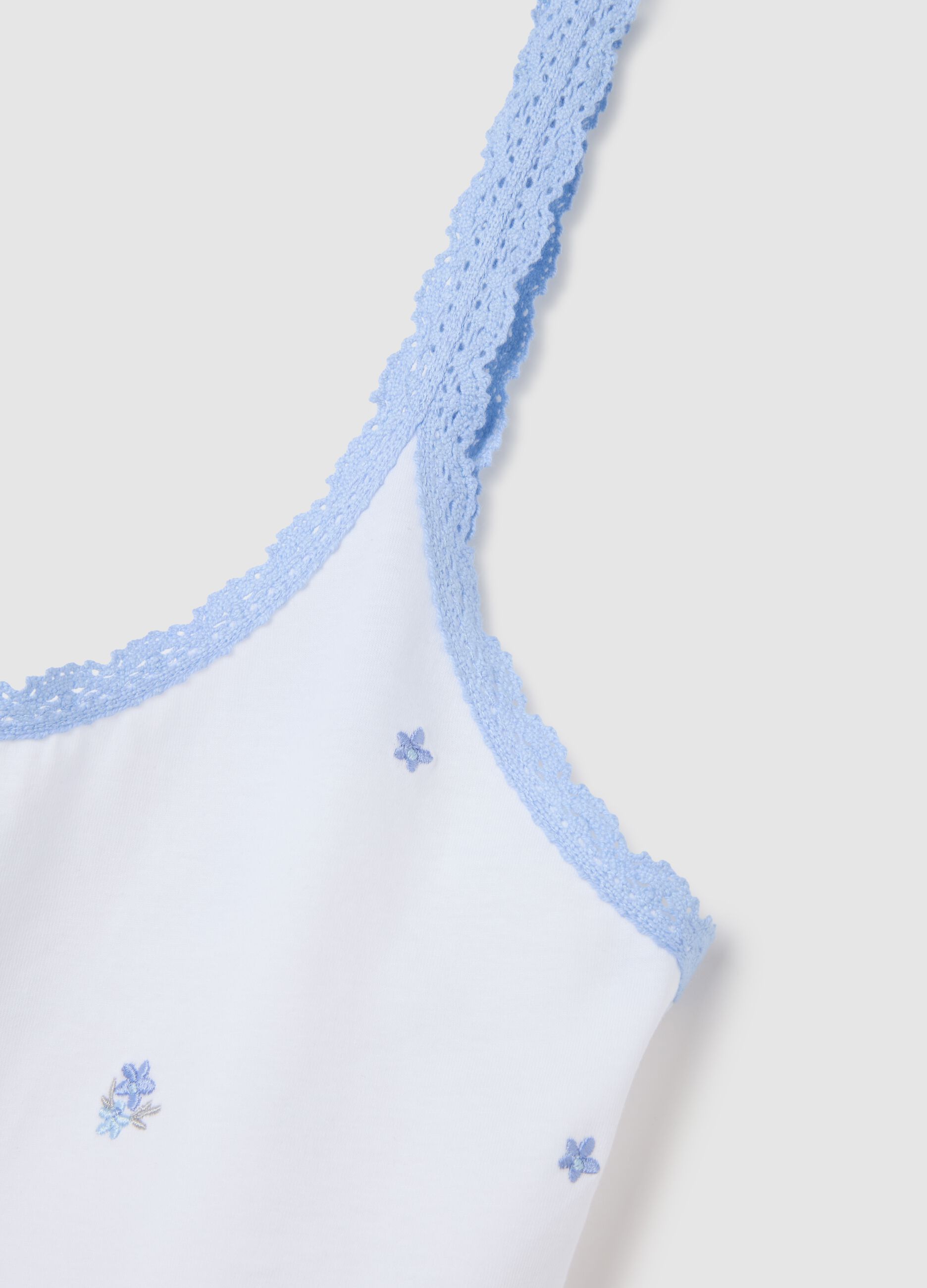 Pigiama da donna in puro cotone multicolor regular fit