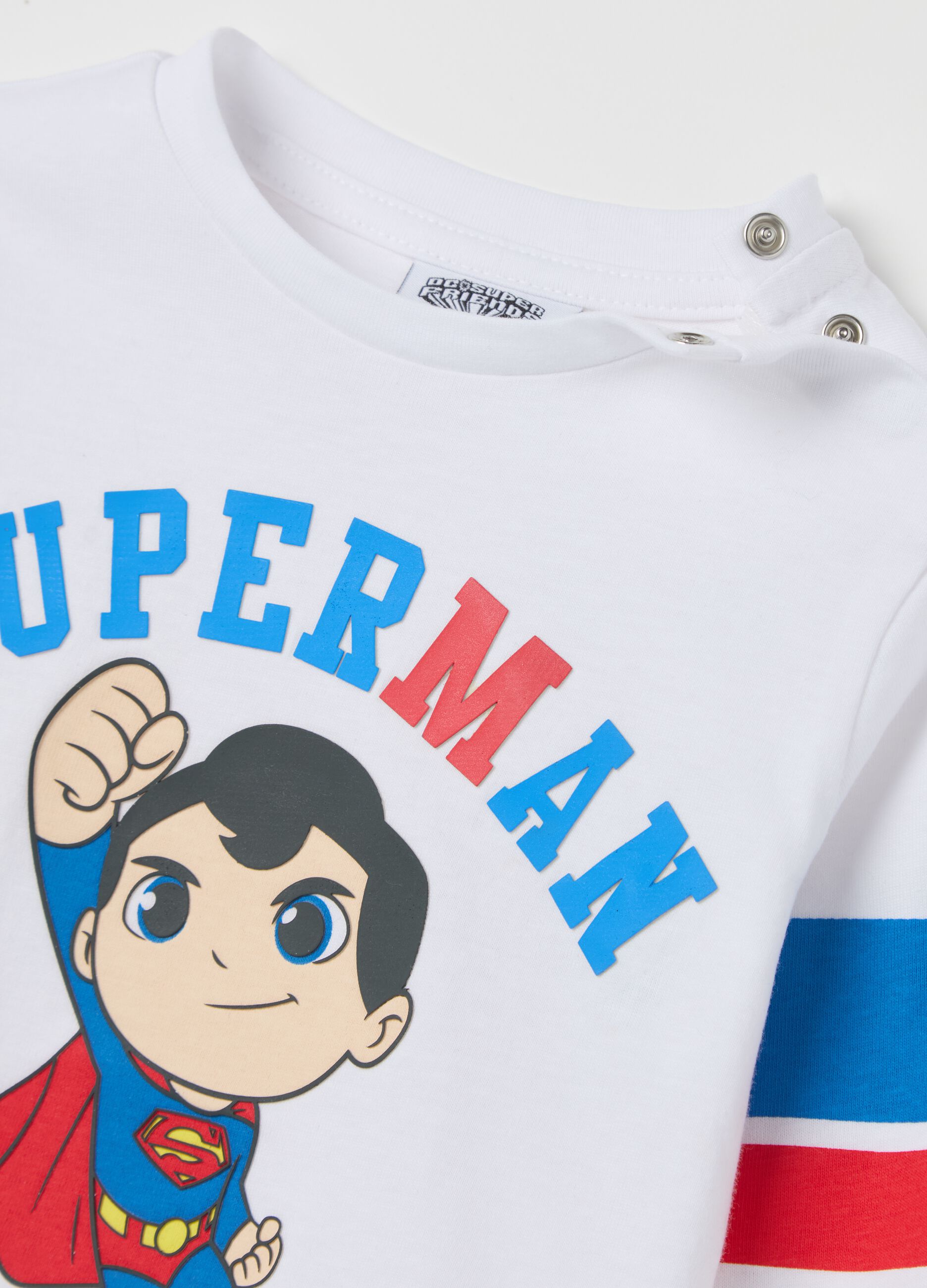 Long-sleeved T-shirt with Superman print