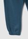 Baby trousers in pure blue cotton with regular fit and elasticated waist_3