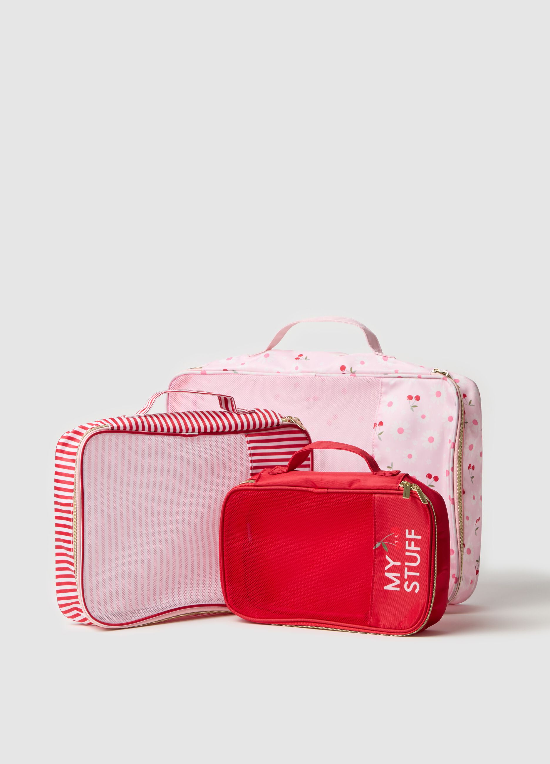 Three-pack laundry storage bags