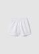 Girls&rsquo; white linen-cotton blend regular-fit shorts_4