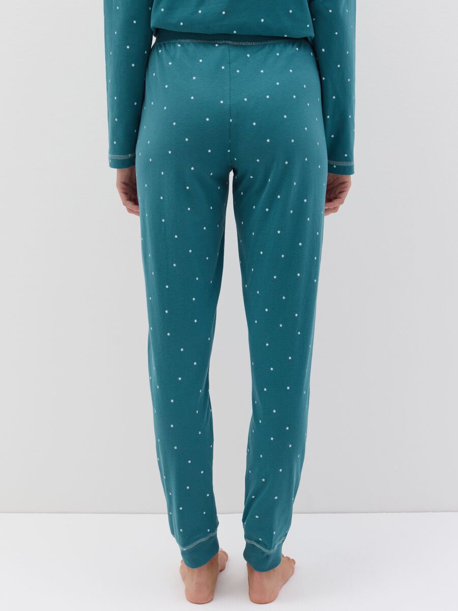 Pantalone pigiama stampa stelline_3