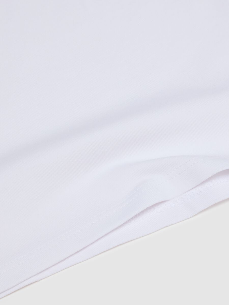 White stretch cotton girl's tank top twin pack regular fit_2