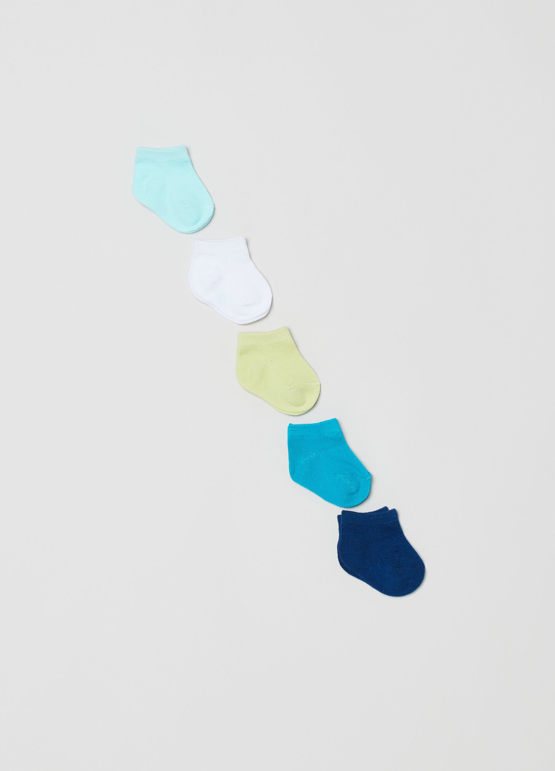 Set cinque calze stretch multicolore_0