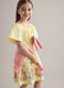 Yellow pure cotton dress with embroidery_2