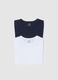 Boy's multicolour stretch cotton t-shirt twin pack with round neckline_3
