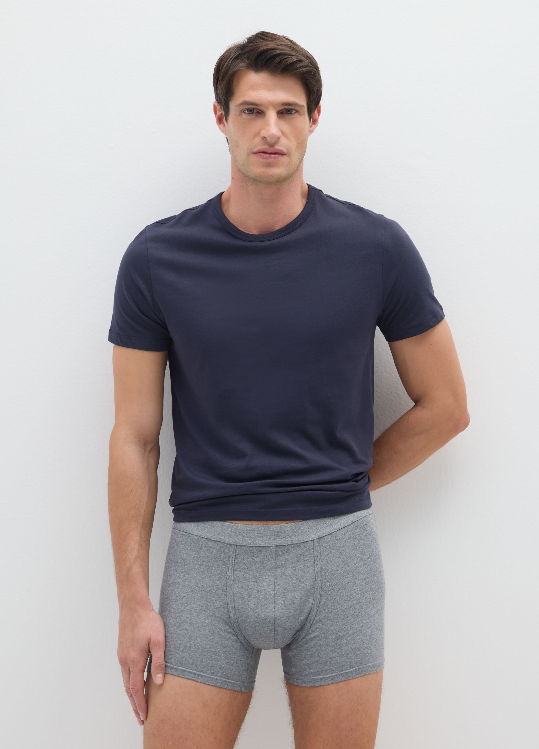 Multicolor Stretch Cotton Boxers