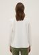 White long-sleeved regular-fit stretch cotton blouse_2